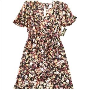 Xtraodinary Long Floral Dress with shorts inset